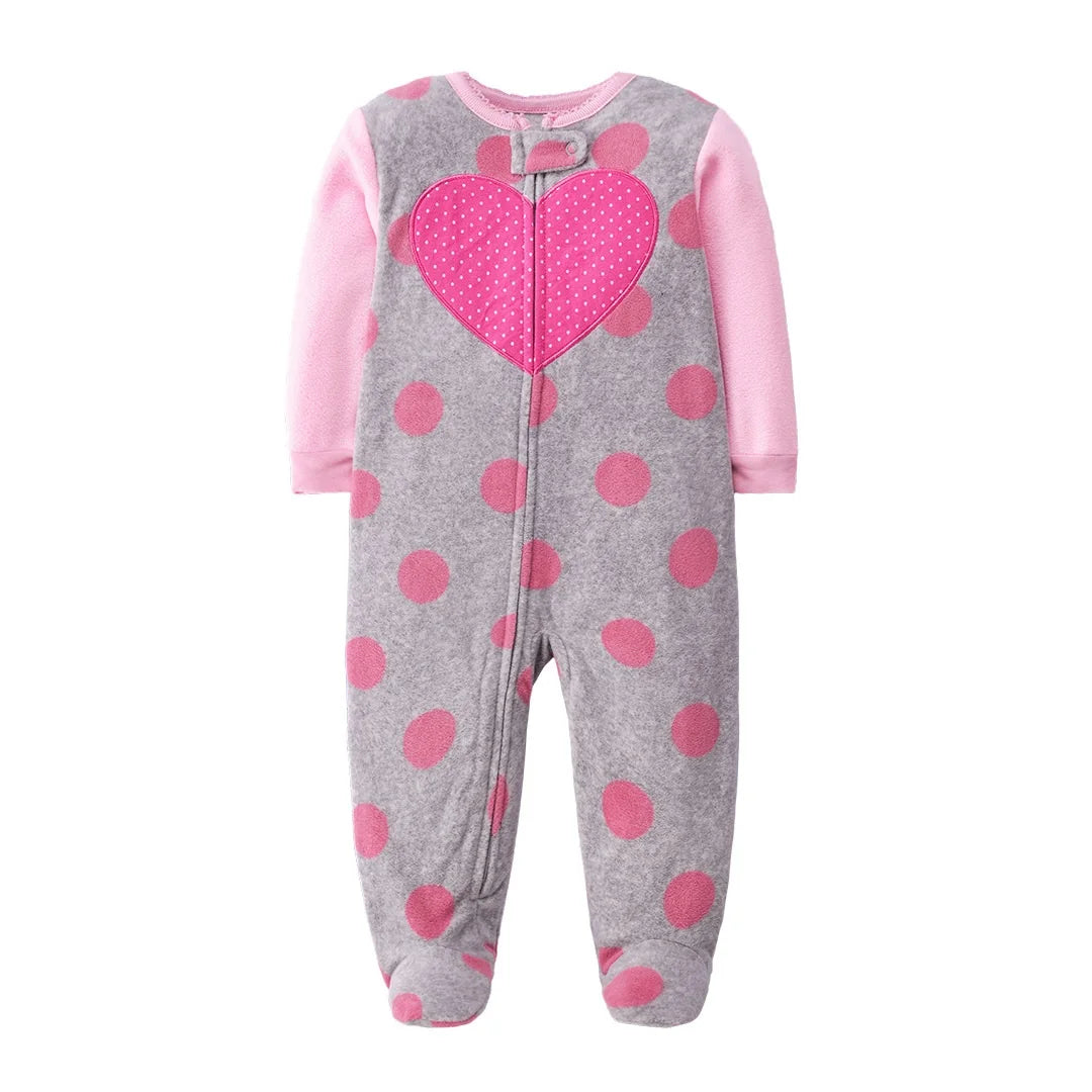 Newborn Baby Boy Clothes Fleece Warm Infant Baby Rompers Spring Autumn Toddler Girls Jumpsuit Kids Costume