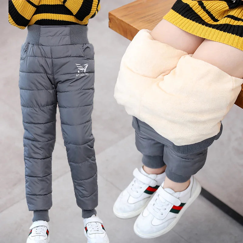 Baby Fleece Warm Clothing Sets Kids Parka Coats Cotton Pants 2Pcs Winter Hooded Thick Jackets Velvet Trousers Boys Girls Suits