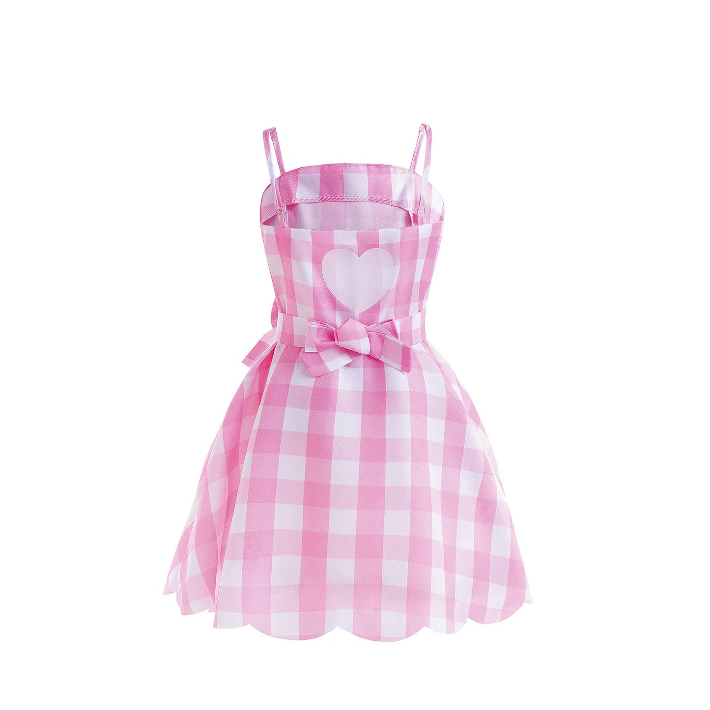 2023 Hot Movie Barbie Costume For Kids Girls Cosplay Pink Plaid Dress Halloween Girl Dress Up Carnival Party Clothes 2-10 Years