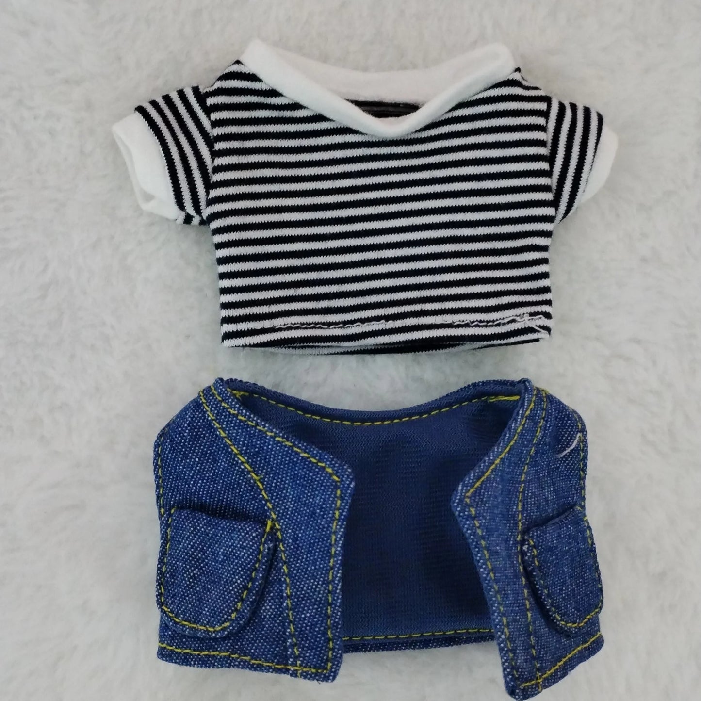 Handmade baby clothes labubu vinyl clothes pendant replacement clothing labubu blind box bubble mart doll clothes
